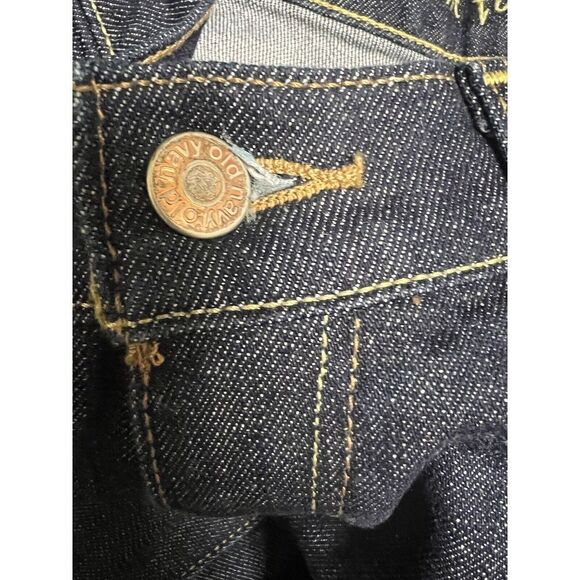 Old Navy The Flirt Women Size 27 Waist Blue Dark Wash Stretch Denim Jean CGH-C - Picture 6 of 8